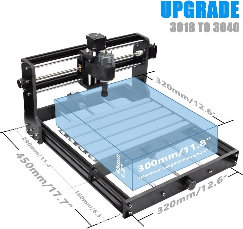 DAEDALUS طقم ترقية 3018 CNC، لترقية المحور X وإطالة المحور Y متوافق مع معظم آلات 3018 CNC راوتر - Image 3
